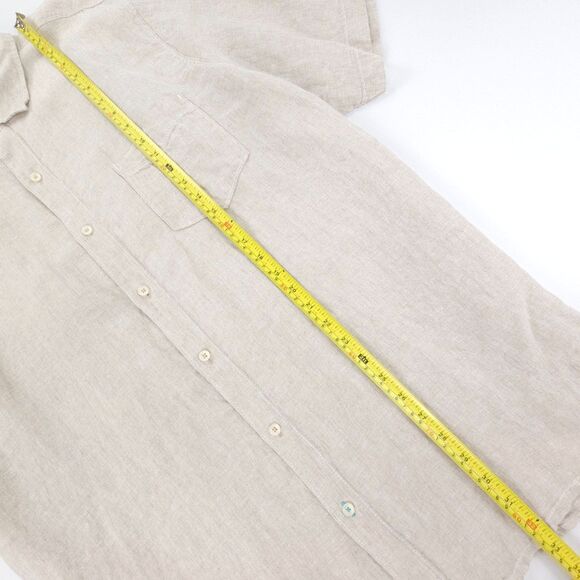 NEW Tommy Bahama Linen Old Money Button Down Resort Shirt Beige‎ Quiet Luxur - Picture 4 of 8